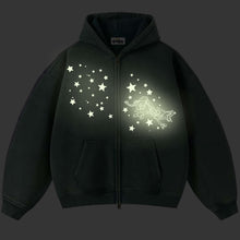 Load image into Gallery viewer, RAYQUAZA STARS HOODIE -ZIP GLOW
