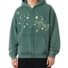 Load image into Gallery viewer, RAYQUAZA STARS HOODIE -ZIP GLOW
