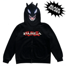 Load image into Gallery viewer, HOODIE BLUE-EYES BLACK DRAGON
