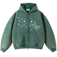 Load image into Gallery viewer, RAYQUAZA STARS HOODIE -ZIP GLOW
