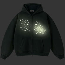 Load image into Gallery viewer, RAYQUAZA STARS HOODIE -ZIP GLOW

