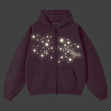 Load image into Gallery viewer, HOODIE -ZIP GLOW MEWSTAR
