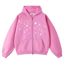 Load image into Gallery viewer, HOODIE -ZIP GLOW MEWSTAR
