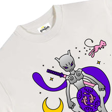 Load image into Gallery viewer, MEWTWOKUZA T-SHIRT WHITE by esoteric_dust x sijenesuispasla
