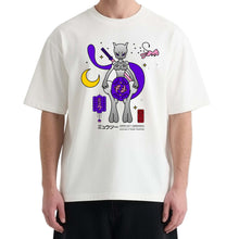 Load image into Gallery viewer, MEWTWOKUZA T-SHIRT WHITE by esoteric_dust x sijenesuispasla
