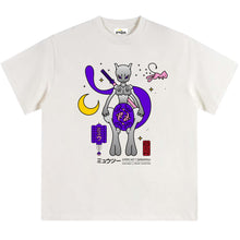 Load image into Gallery viewer, MEWTWOKUZA T-SHIRT WHITE by esoteric_dust x sijenesuispasla
