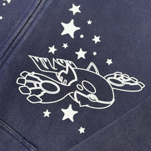 Load image into Gallery viewer, KYOGRE STARS HOODIE -ZIP GLOW
